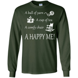 A Happy Me Long Sleeve Ultra Cotton T-shirt - Crafter4Life - 4