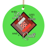 Make a Quilt (Red) Ornaments