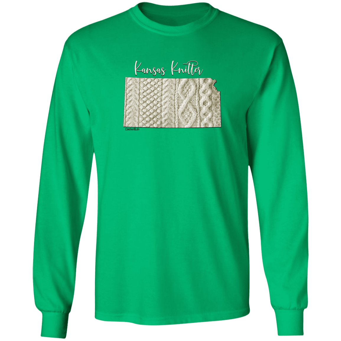 Kansas Knitter LS Ultra Cotton T-Shirt