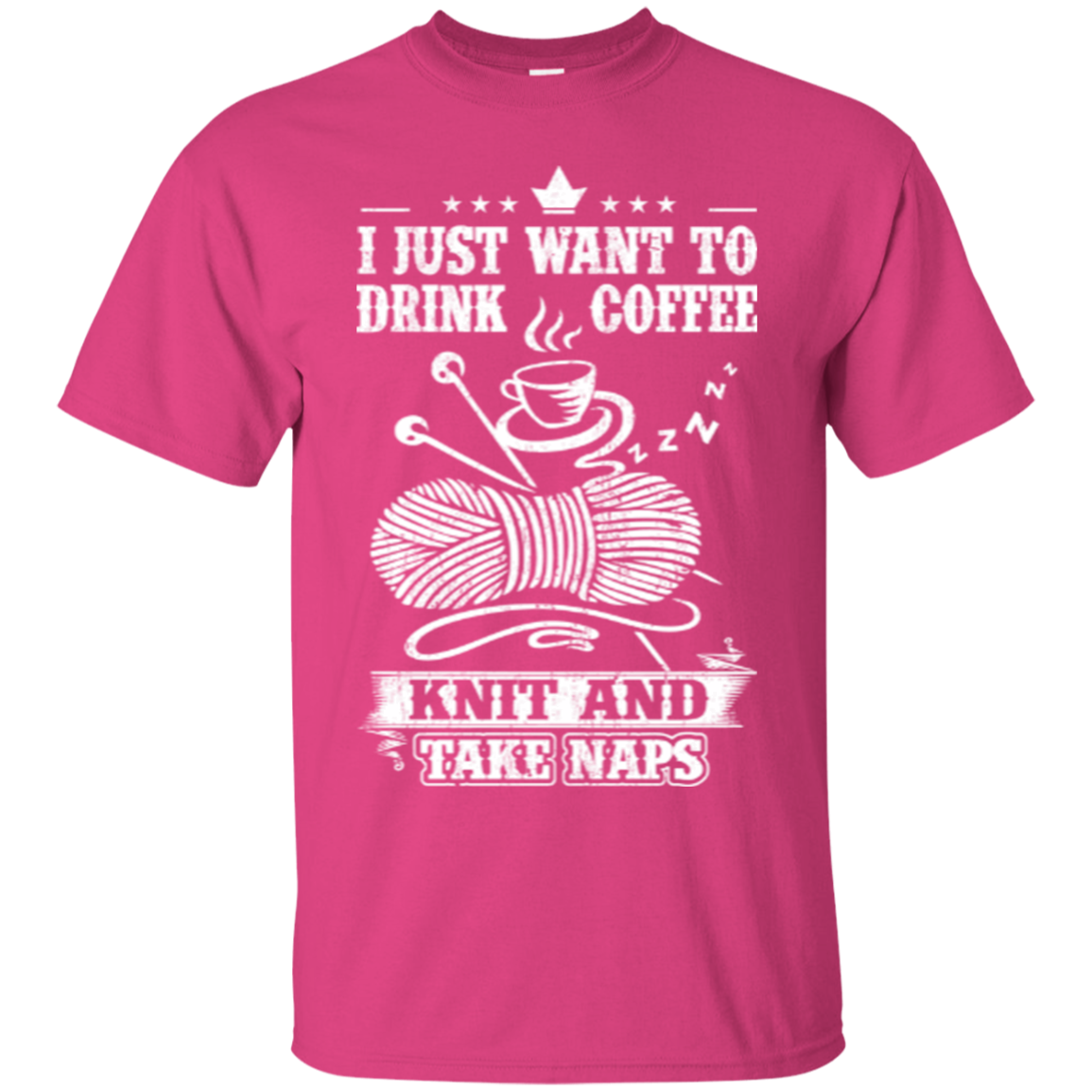 Coffee-Knit-Nap Custom Ultra Cotton T-Shirt - Crafter4Life - 6