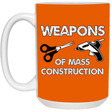 Weapons of Mass Construction White Mugs