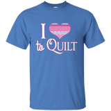 I Heart to Quilt Custom Ultra Cotton T-Shirt - Crafter4Life - 5