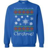Crochet Christmas Crewneck Pullover Sweatshirt
