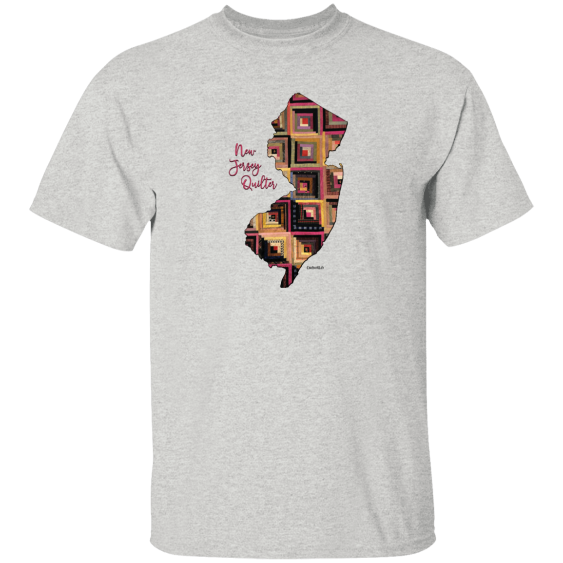 New Jersey Quilter T-Shirt, Gift for Quilting Friends and Family