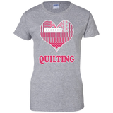 Heart Quilting Ladies Custom 100% Cotton T-Shirt - Crafter4Life - 2