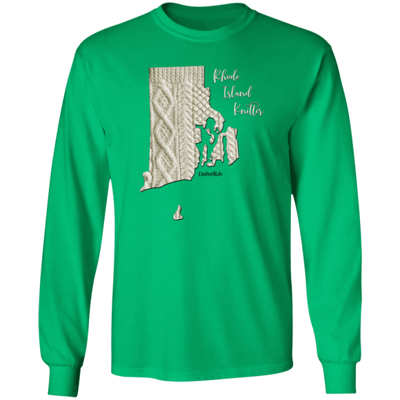 Rhode Island Knitter LS Ultra Cotton T-Shirt
