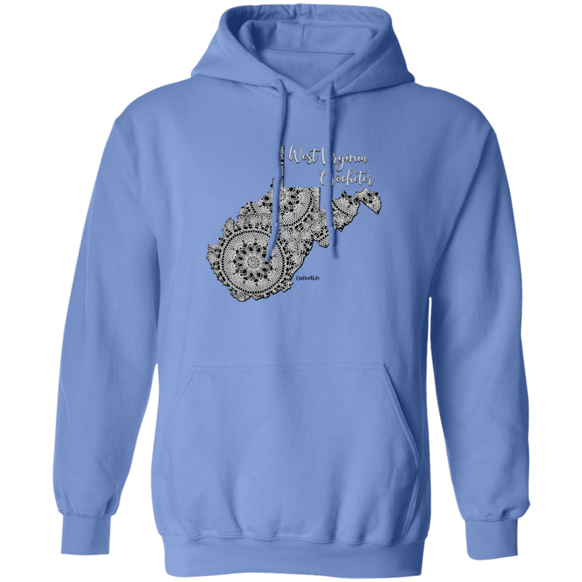 West Virginia Crocheter Pullover Hoodie