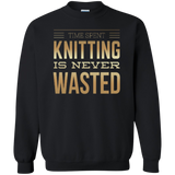 Time Spent Knitting Crewneck Sweatshirt - Crafter4Life - 2