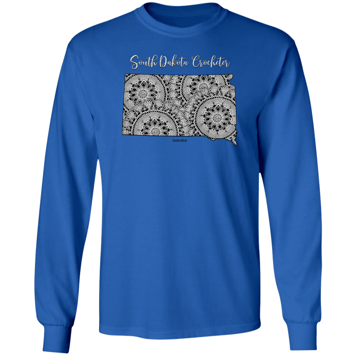 South Dakota Crocheter LS Ultra Cotton T-Shirt