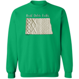 North Dakota Knitter Crewneck Pullover Sweatshirt