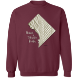 District of Columbia Knitter Crewneck Pullover Sweatshirt