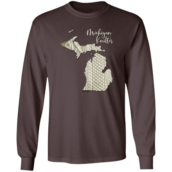 Michigan Knitter LS Ultra Cotton T-Shirt