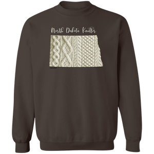 North Dakota Knitter Crewneck Pullover Sweatshirt