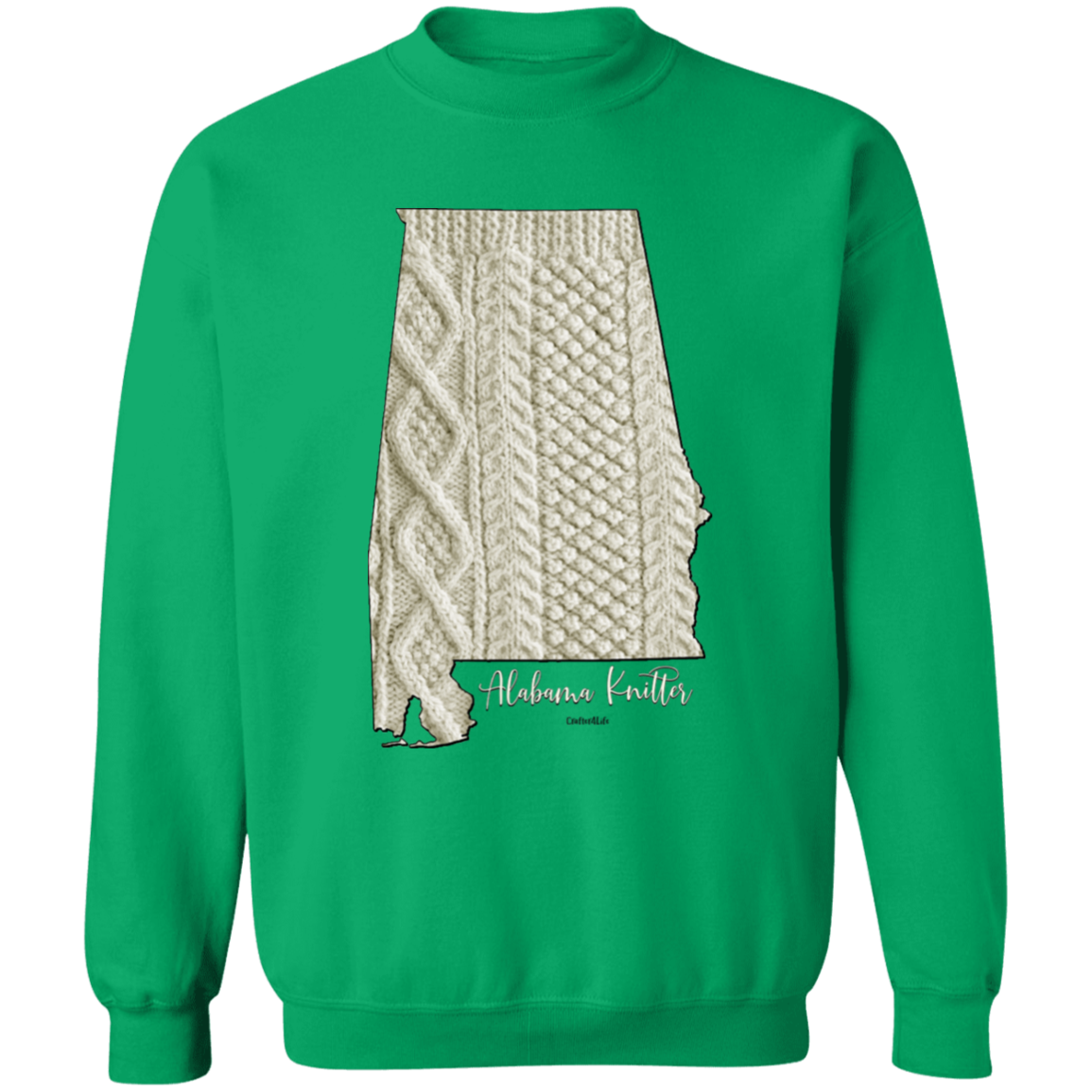 Alabama Knitter Crewneck Pullover Sweatshirt