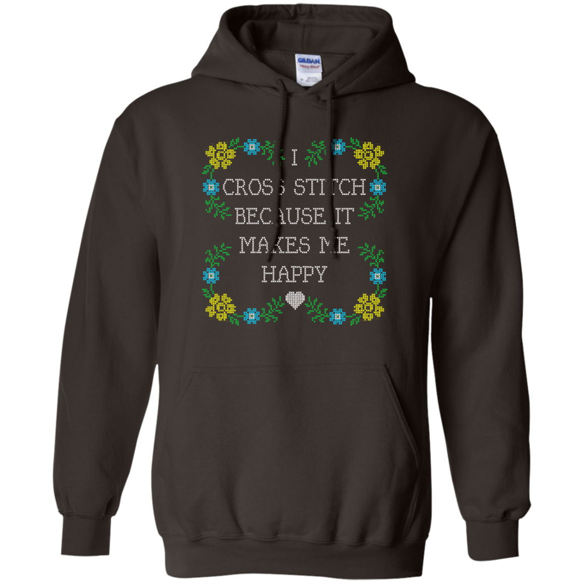 I Cross Stitch Because It Makes Me Happy Pullover Hoodies - Crafter4Life - 6