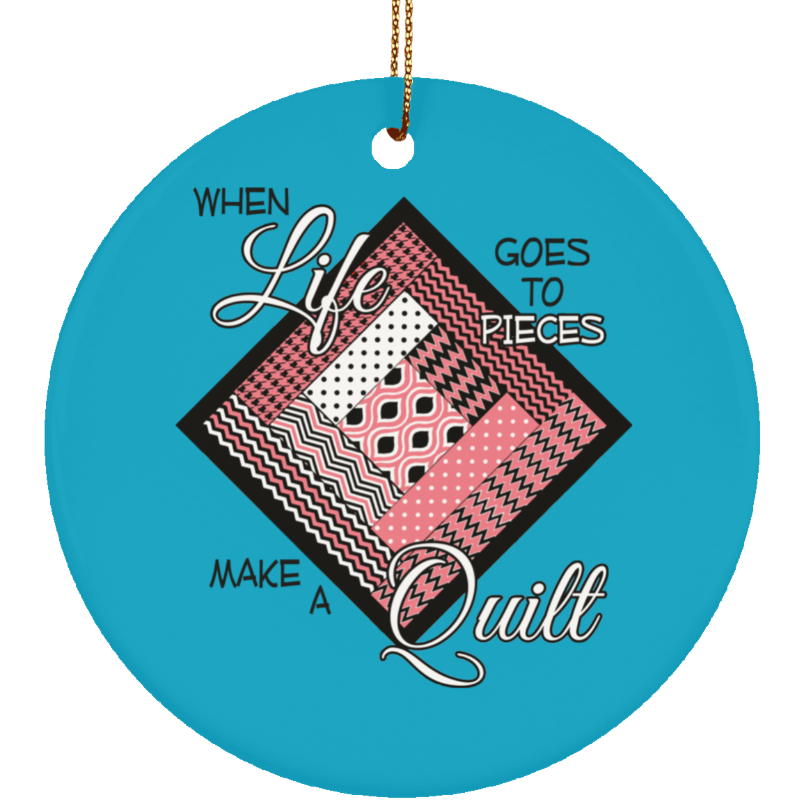 Make a Quilt (Pink) Ornaments