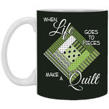 Make a Quilt (Greenery) Mugs