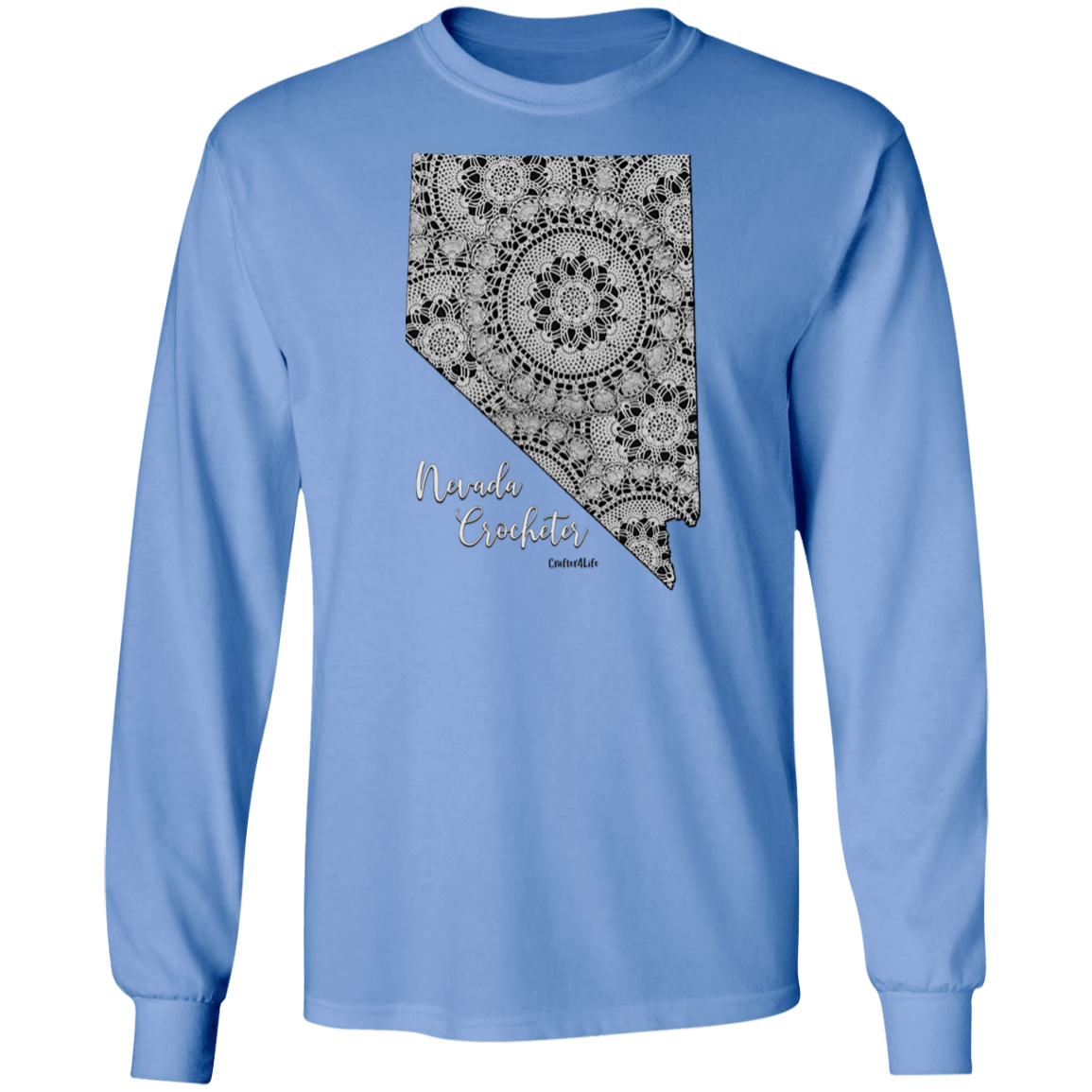 Nevada Crocheter LS Ultra Cotton T-Shirt