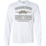 I Am Happiest When I'm Knitting Long Sleeve Ultra Cotton T-Shirt - Crafter4Life - 3