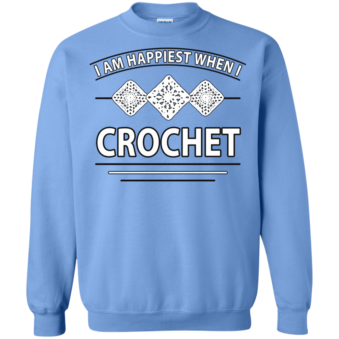 I Am Happiest When I Crochet Crewneck Sweatshirts - Crafter4Life - 9