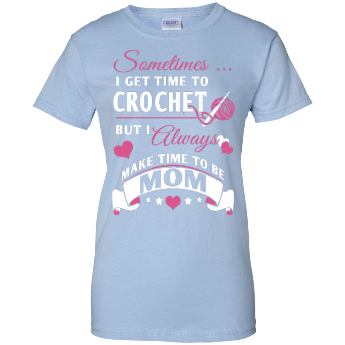 Crochet Mom Ladies Custom 100% Cotton T-Shirt - Crafter4Life - 7