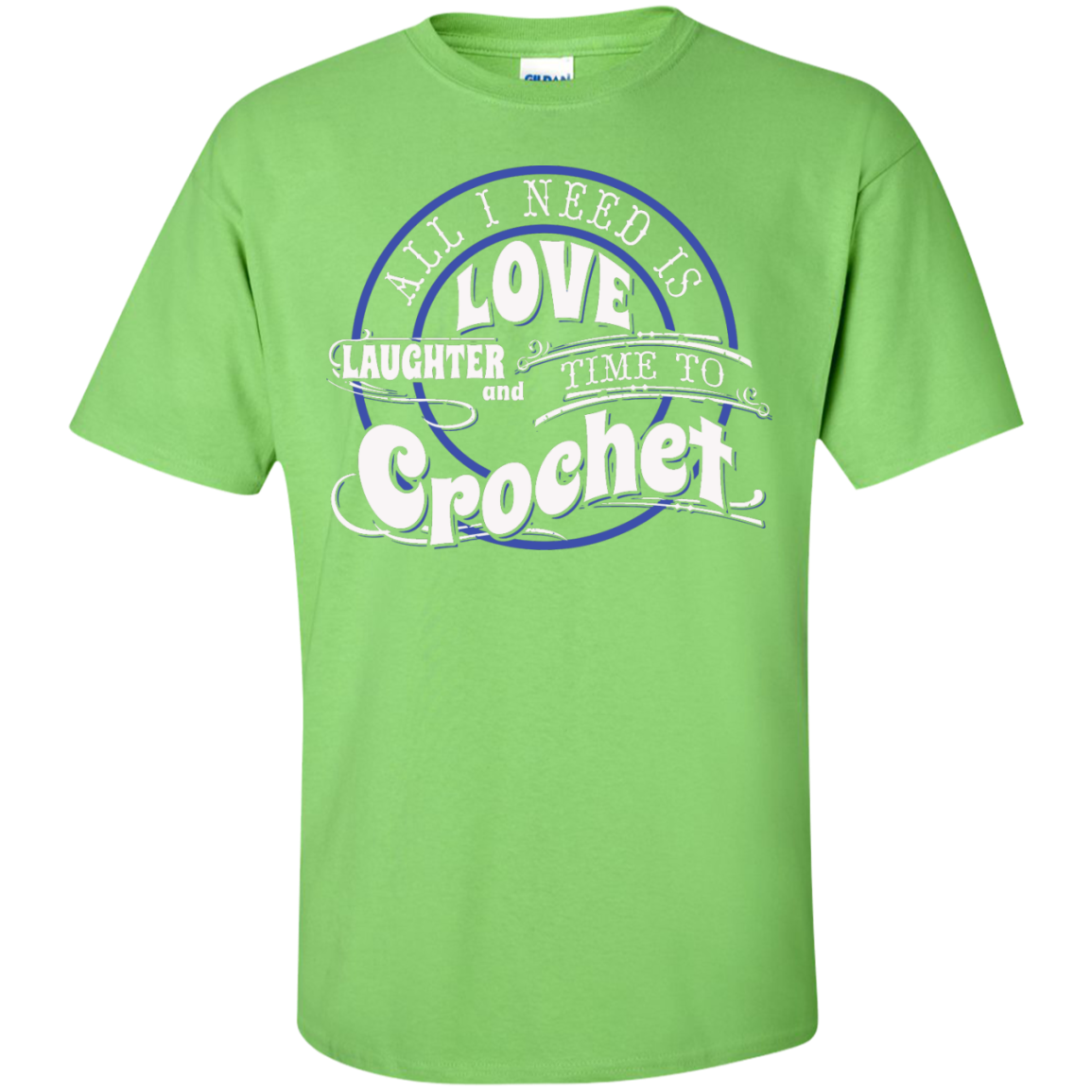 Time to Crochet Custom Ultra Cotton T-Shirt - Crafter4Life - 8