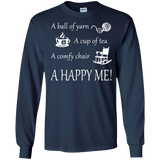 A Happy Me Long Sleeve Ultra Cotton T-shirt - Crafter4Life - 11
