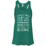 8th Day For Beading Flowy Racerback Tank