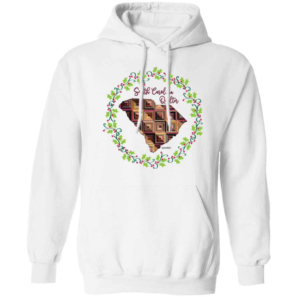 South Carolina Quilter Christmas Pullover Hoodie