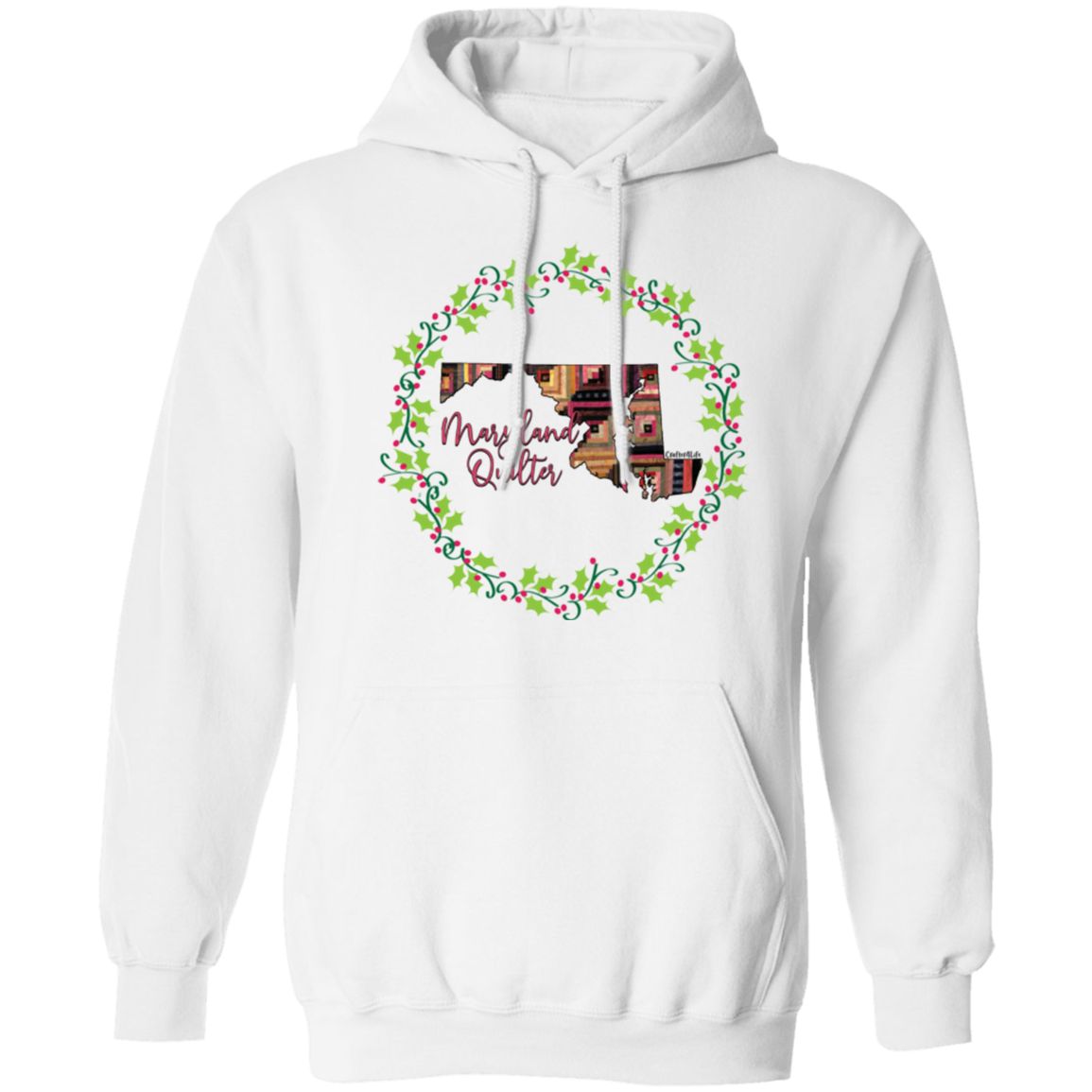 Maryland Quilter Christmas Pullover Hoodie