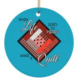Make a Quilt (Red) Ornaments