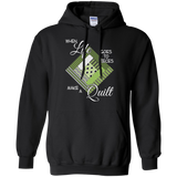 Make a Quilt (Greenery) Pullover Hoodie