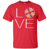 LOVE Quilting (Primary Colors) Custom Ultra Cotton T-Shirt - Crafter4Life - 9