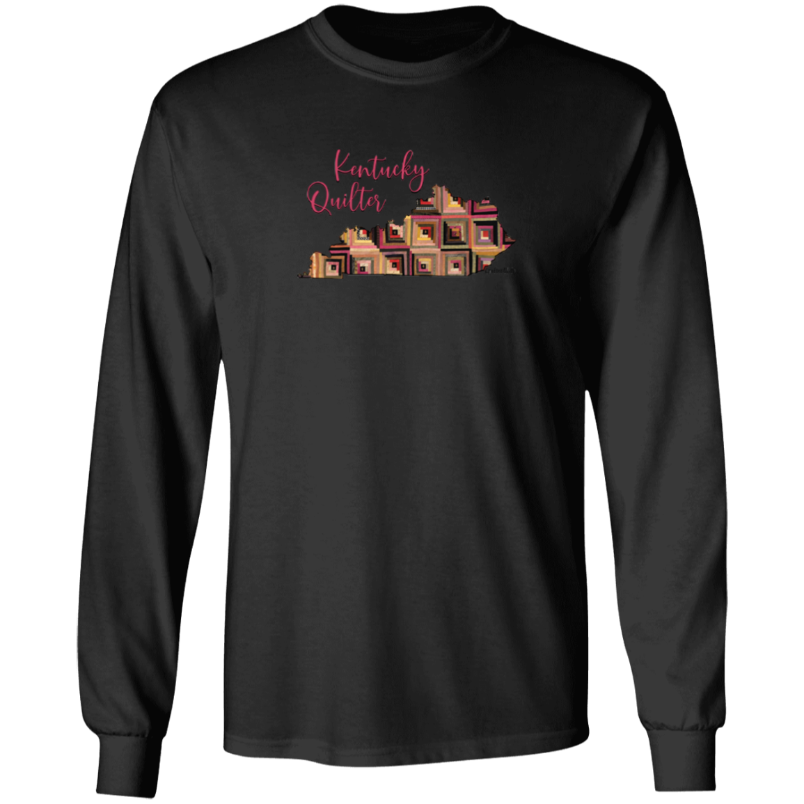 Kentucky Quilter Long Sleeve T-Shirt, Gift for Quilting Friends and Family