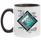 Make a Quilt (Turquoise) Mugs