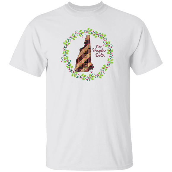 New Hampshire Quilter Christmas T-Shirt