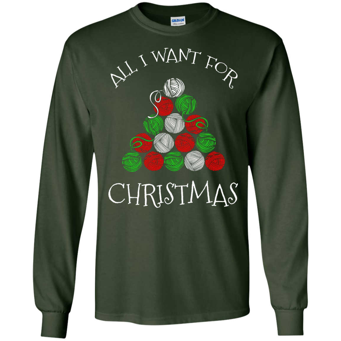 All I Want for Christmas is Yarn LS Ultra Cotton T-shirt