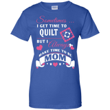 Time-Quilt-Mom Ladies Custom 100% Cotton T-Shirt - Crafter4Life - 8