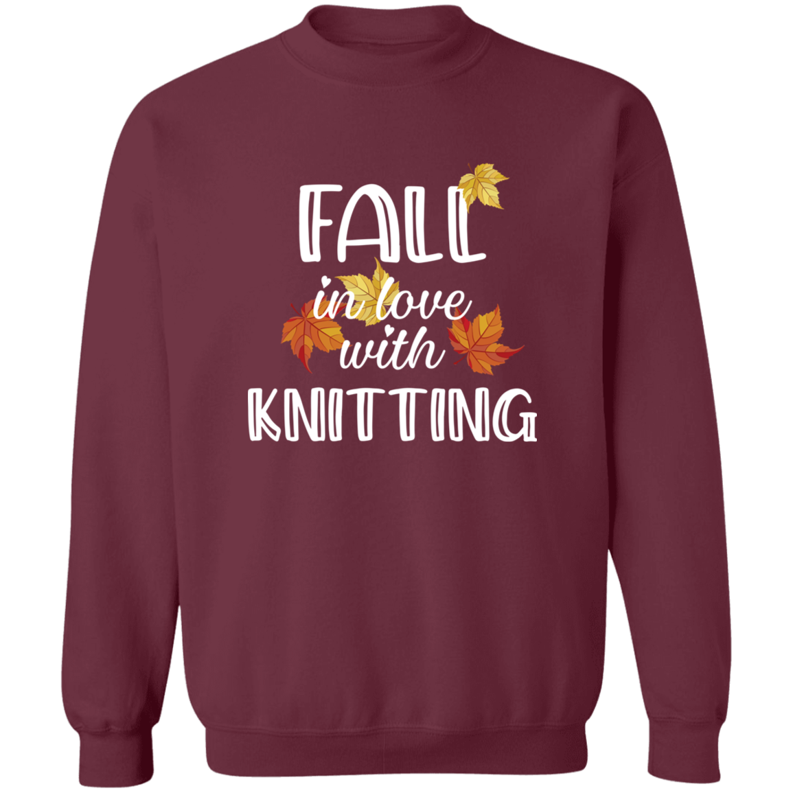 Fall in Love with Knitting Sweatshirt