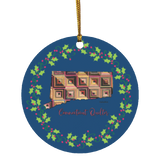 Connecticut Quilter Christmas Circle Ornament