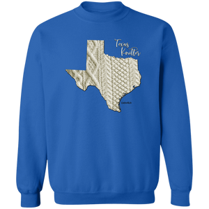 Texas Knitter Crewneck Pullover Sweatshirt