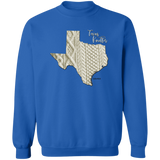 Texas Knitter Crewneck Pullover Sweatshirt