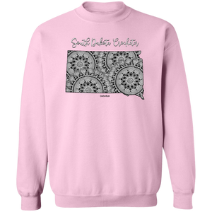 South Dakota Crocheter Crewneck Pullover Sweatshirt
