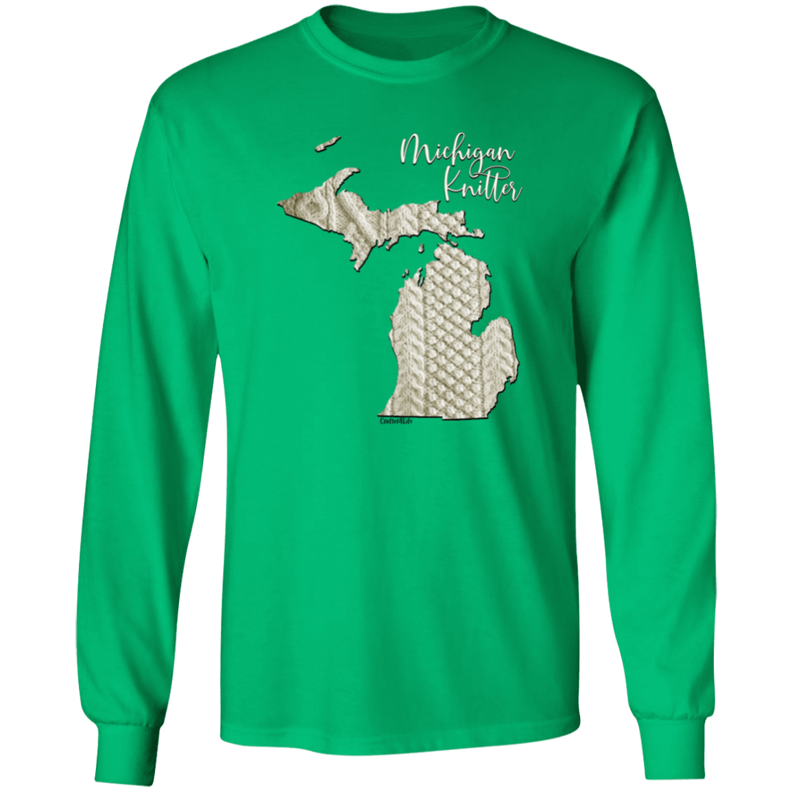 Michigan Knitter LS Ultra Cotton T-Shirt