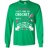 Crochet Mom Long Sleeve Ultra Cotton T-Shirt - Crafter4Life - 5