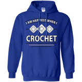 I Am Happiest When I Crochet Pullover Hoodies - Crafter4Life - 9