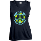 Quilters are Piecemakers Ladies Sleeveless V-Neck - Crafter4Life - 1