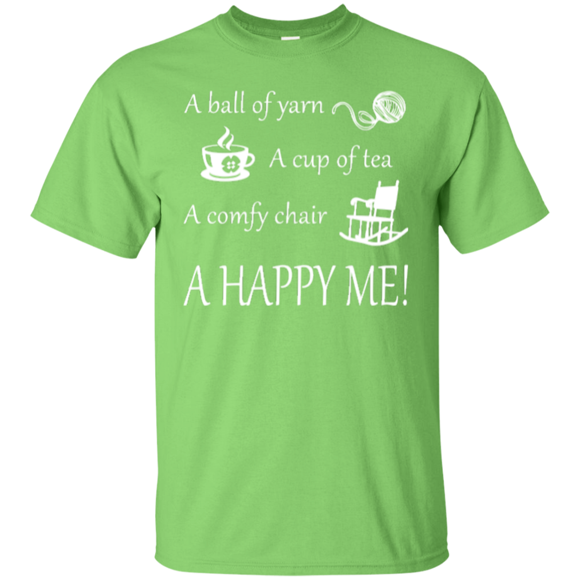 A Happy Me Custom Ultra Cotton T-Shirt - Crafter4Life - 2