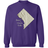 District of Columbia Knitter Crewneck Pullover Sweatshirt
