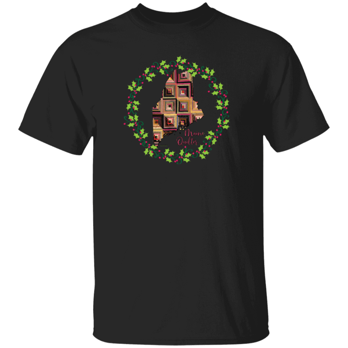 Maine Quilter Christmas T-Shirt